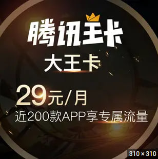 中国联通【腾讯大王卡】29套餐